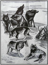 "Улыбка волчицы" иллюстрация к произведению Астафьева