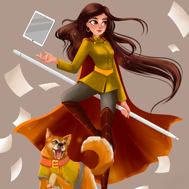 Девушка-иллюстратор