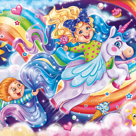 Иллюстрация к серии пазлов для детей