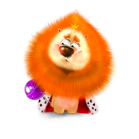 Серия "Забавные животные". Маленький король.