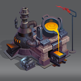 Леопард сталевар и его здание