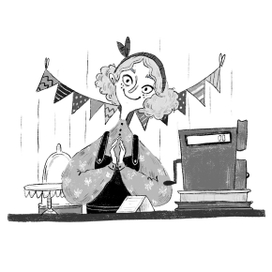 Иллюстрация к книге "Синьорина Корица" 