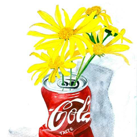 Цветы в банке