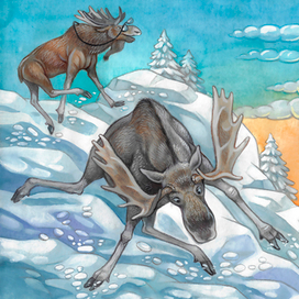 иллюстрация для рождественской книги