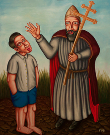 Святой Люцифер проклинает ариан.