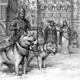 Иллюстрация к произведению Р. Суржикова "Кукла на троне"