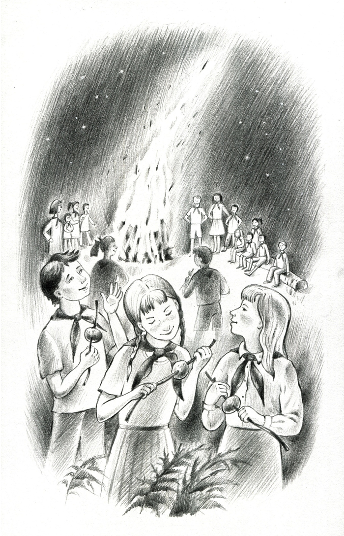 к повести А.Кокшаровой "Оля-ля из 6 отряда"