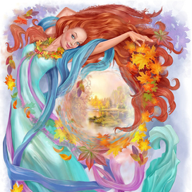 Девушка осень 