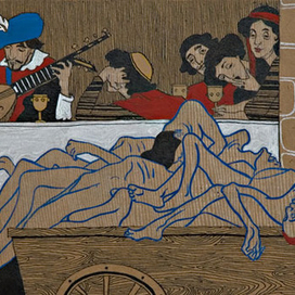 Иллюстрация к произведению А.С.Пушкина "Пир во время чумы"