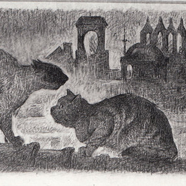 Иллюстрация к роману Э.Т.А. Гофмана Житейские воззрения кота Мурра"