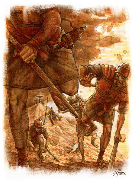 М.А. Булгаков «Мастер и Маргарита».«Казнь». бумага, акварель, карандаш