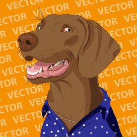 Собака вектор