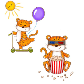 Тигры для календаря 