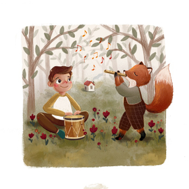 музыка в лесу