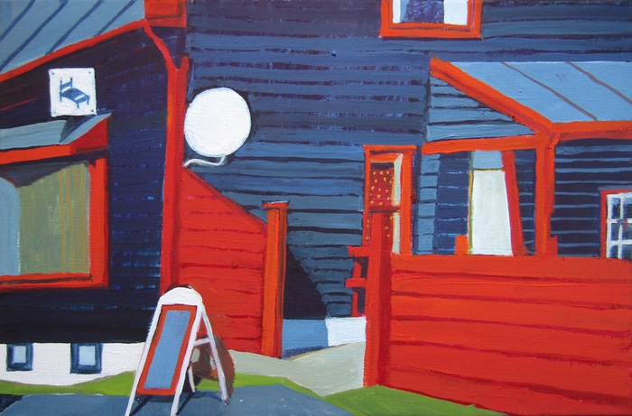 Из серии Norsk album. 2016. 20х30, холст, темпера.