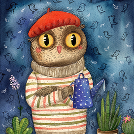  "Сова с лейкой"🦉