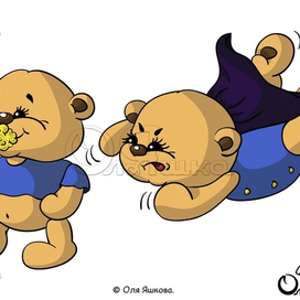 Мишки и печенька