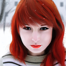 Рыжеволосая (портрет)