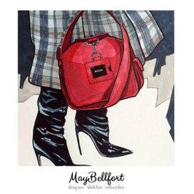 Модная иллюстрация May Bellfort Образ Balenciaga