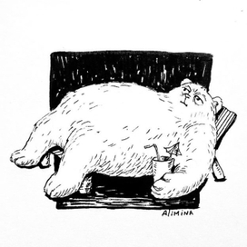 Мишка на отдыхе