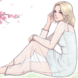 Под сакурой