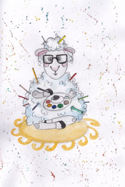 Овечка-художница