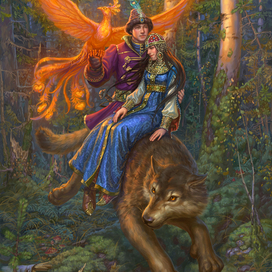 ремейк на "Ивана царевича и серого волка"