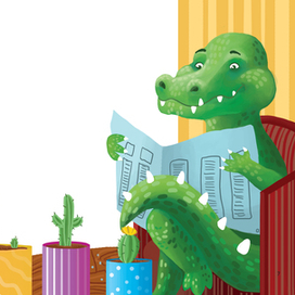 Разворот детского журнала 1