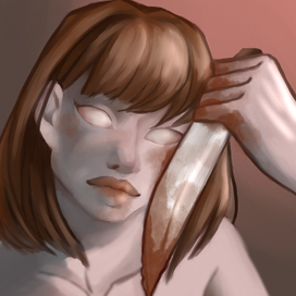 Девушка с ножом