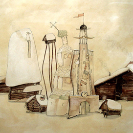 персонажи к сказке Писахова &quot;Как Уйма в город на свадьбу пошла&quot;