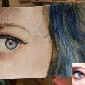 Отражение неба в простых глазах прекрасного человека