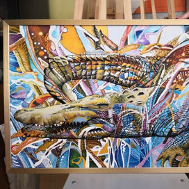 Декоративный крокодилл