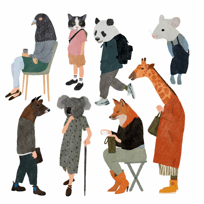 Люди с головами зверей