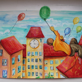 полёт на шаре (с обратной стороны)