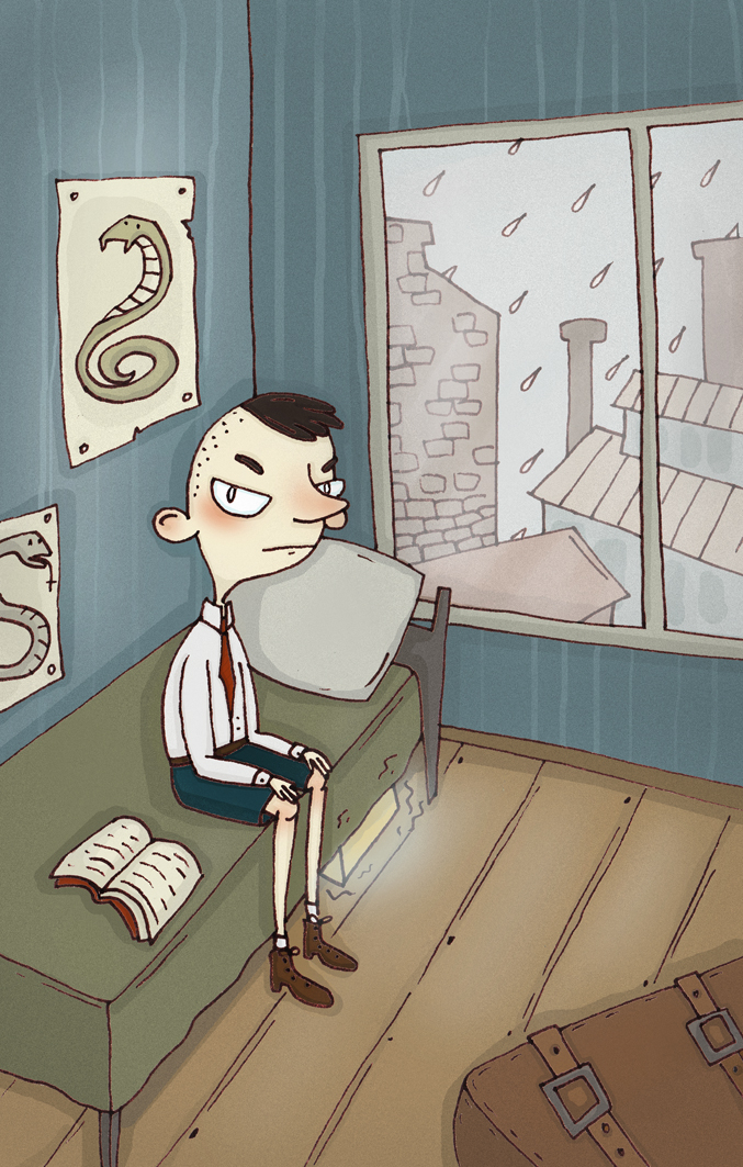 Иллюстрация к книге Джоан Роулинг "Гарри Поттер и Принц-полукровка"