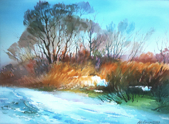 ,,Рыжая зима на р.Десне,,