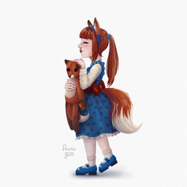 Девочка - лисичка.