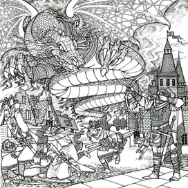 ДРАКОН ПРИЛЕТЕЛ... встретили)