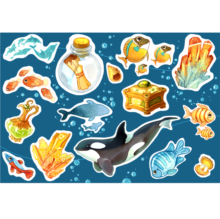 Стикерпак "Морские сокровища"