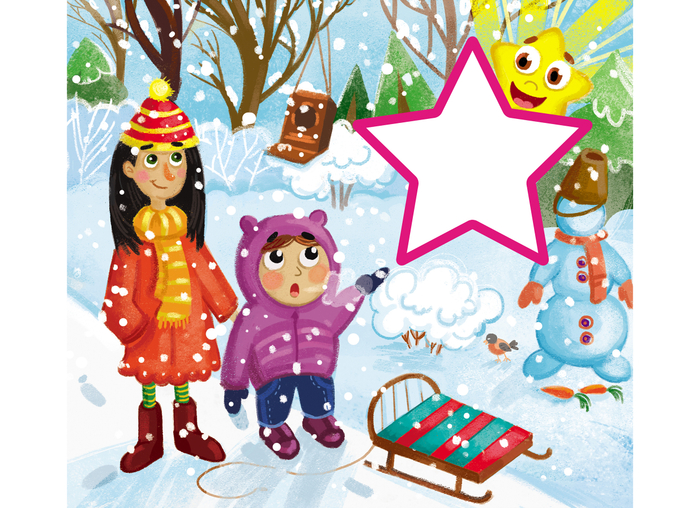 Иллюстрация для книжки с вырубкой