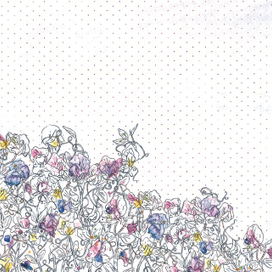 "Душистый горошек" принт для скрап-бумаги Mr.Painter