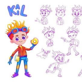 концепт космического героя