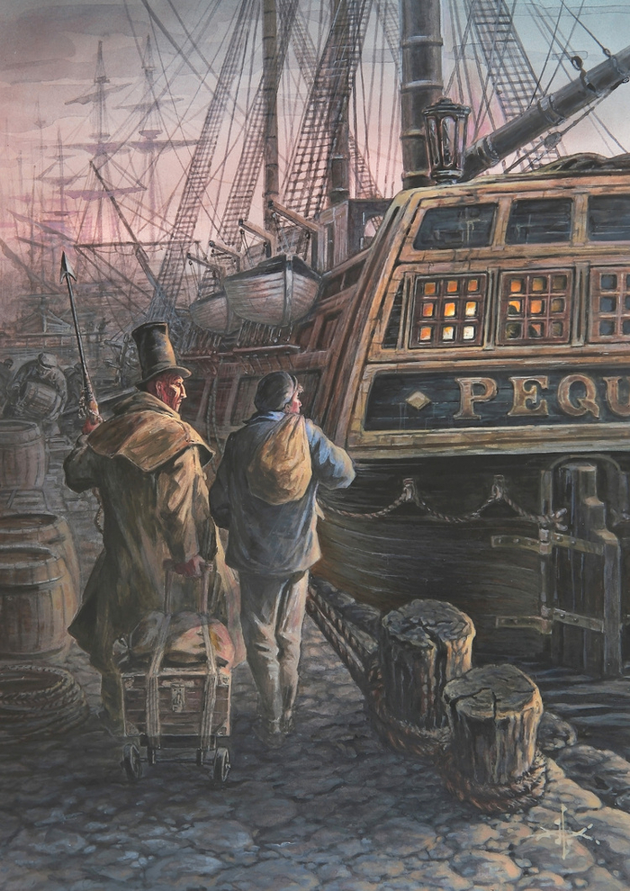 Прибытие на борт "Пекода".