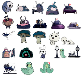 Стикеры для Telegram Hollow Knight