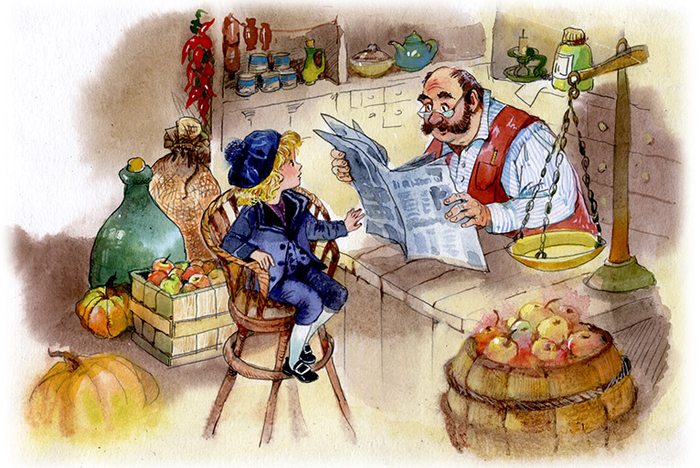 Лорд Фаунтлерой в лавке у Гобса