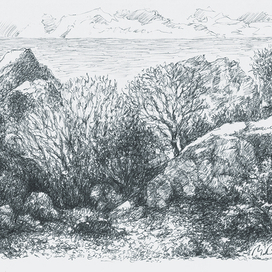 Судак. Среди скал