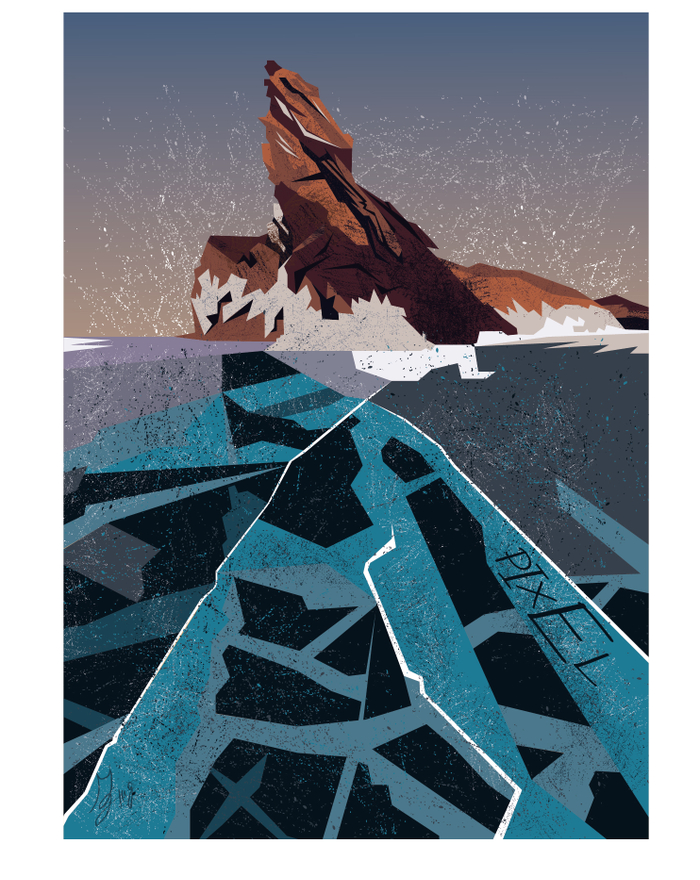 Замерзший Байкал