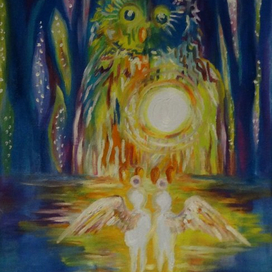 Двое в свете ночи. 