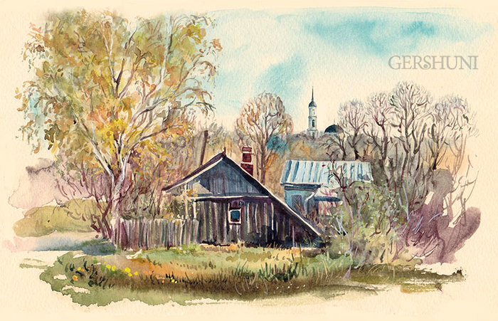 Осенняя..landscape of autumn