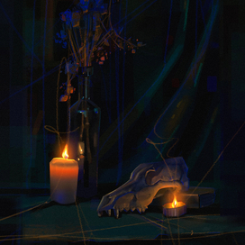 Череп и свеча